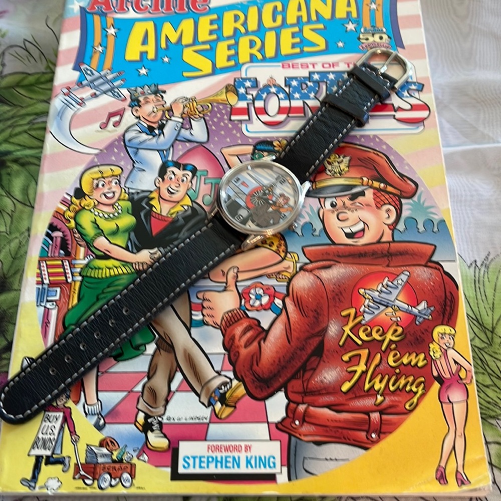 Archie book and watch very good condition watch never worn